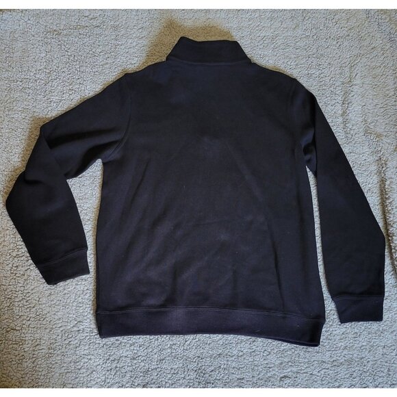 NHL Men's Size L Black Cotton Blend Soft Zip Pull Over Anaheim Ducks - Picture 7 of 8